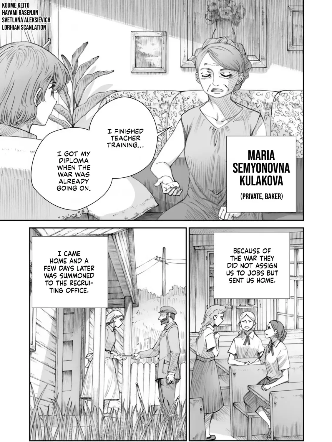 Sensou wa Onna no Kao wo Shiteinai Chapter 4.2 page 5 - 