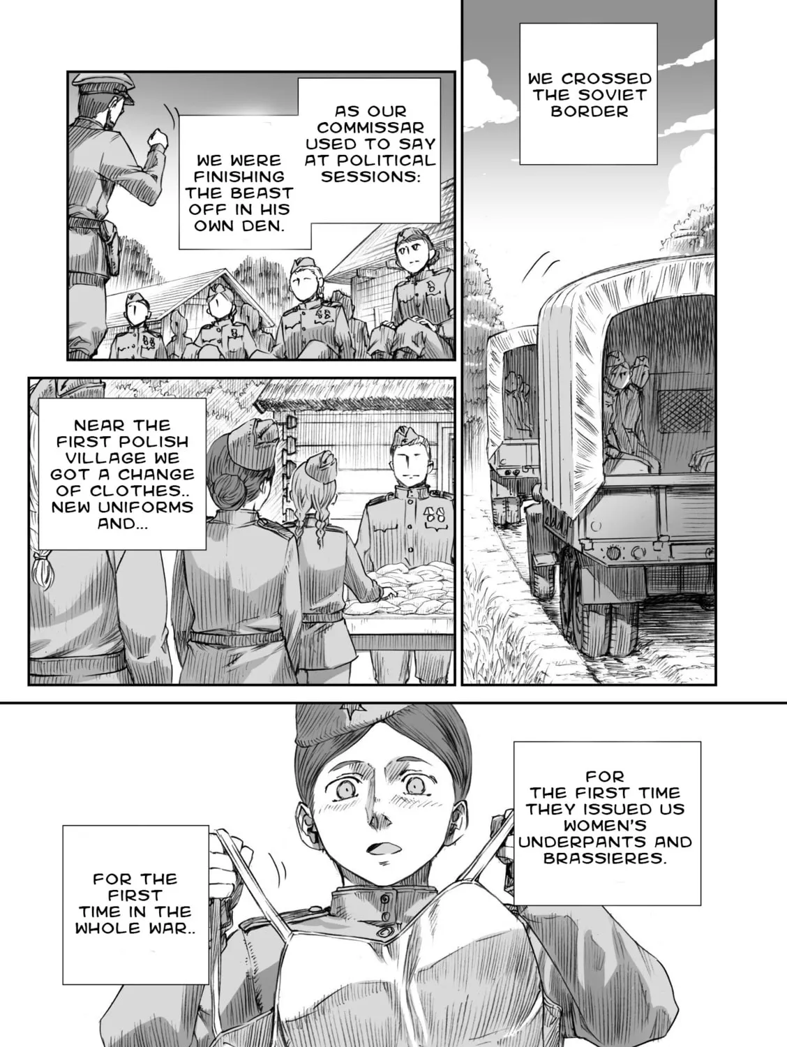 Sensou wa Onna no Kao wo Shiteinai Chapter 7 page 57 - 
