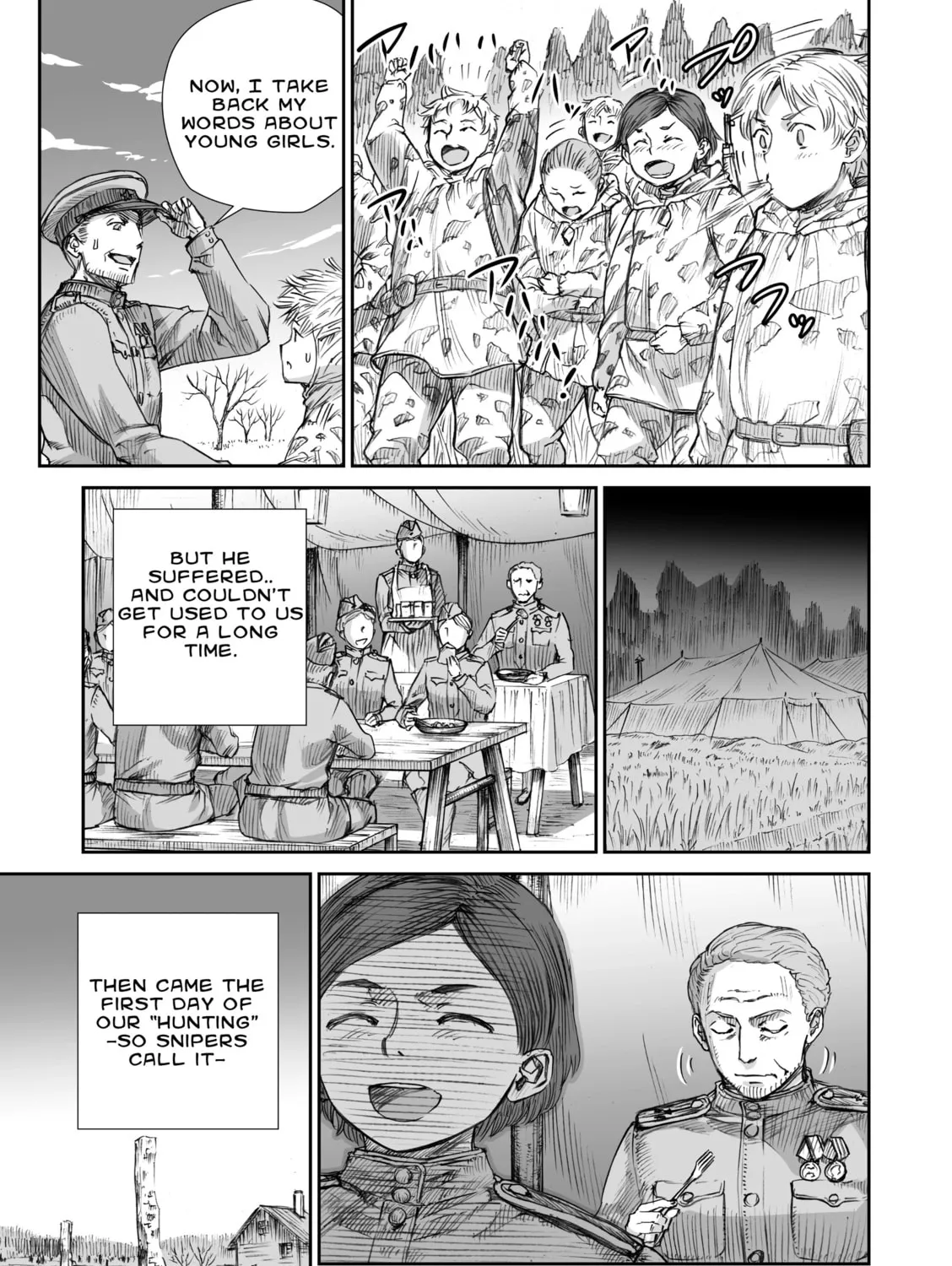 Sensou wa Onna no Kao wo Shiteinai Chapter 9.2 page 21 - 
