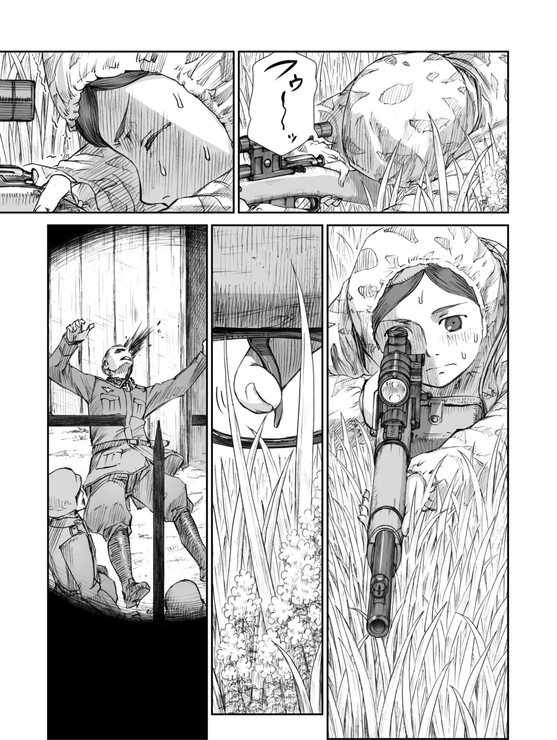 Sensou wa Onna no Kao wo Shiteinai Chapter 9.2 page 33 - 