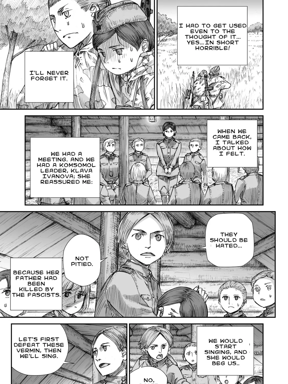 Sensou wa Onna no Kao wo Shiteinai Chapter 9.2 page 37 - 