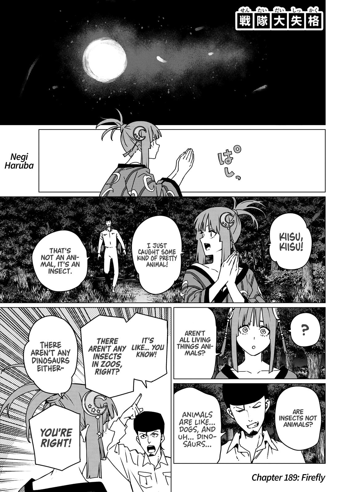 Sentai Daishikkaku Chapter 189 page 1 - 