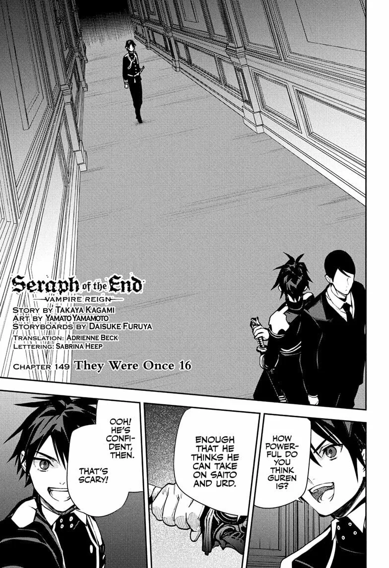Seraph of the End: Vampire Reign Chapter 149 page 1 - 