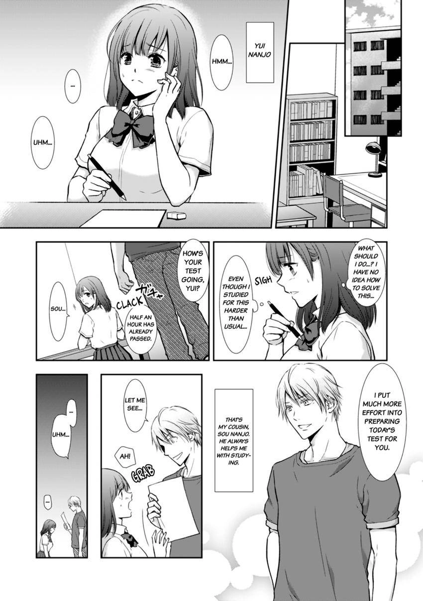"Sex no Benkyou Shiyokka?" Kareshi ga Iru no ni Itoko kara Shojo wo Ubaware Zecchou Shidou Chapter 0 page 3 - 