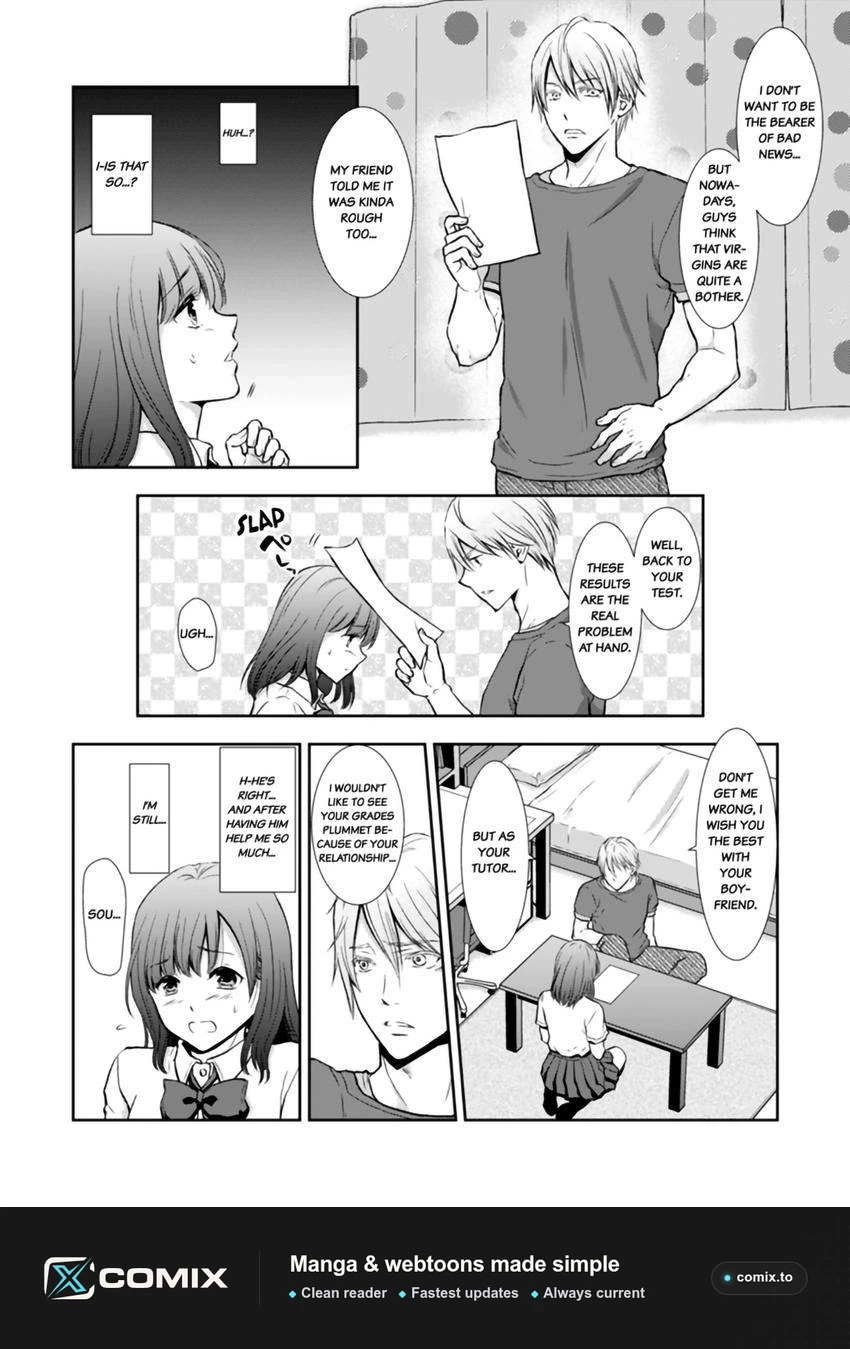 "Sex no Benkyou Shiyokka?" Kareshi ga Iru no ni Itoko kara Shojo wo Ubaware Zecchou Shidou Chapter 0 page 5 - 