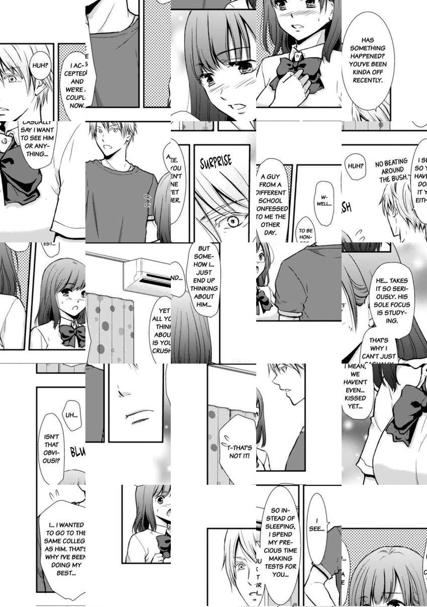 "Sex no Benkyou Shiyokka?" Kareshi ga Iru no ni Itoko kara Shojo wo Ubaware Zecchou Shidou Chapter 1 page 4 - 