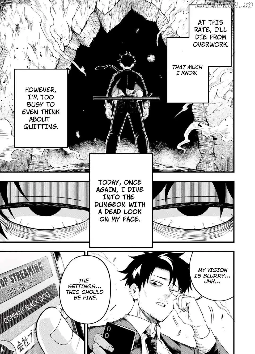 Shachiku Kensei, Haishinsha ni naru - Black Guild Kaishain, Ukkari Kaishayou Kaisen de S-kyuu Monster wo Aite ni Musou suru Tokoro wo Zenkoku Haishin shite shimau Chapter 1 page 38 - 