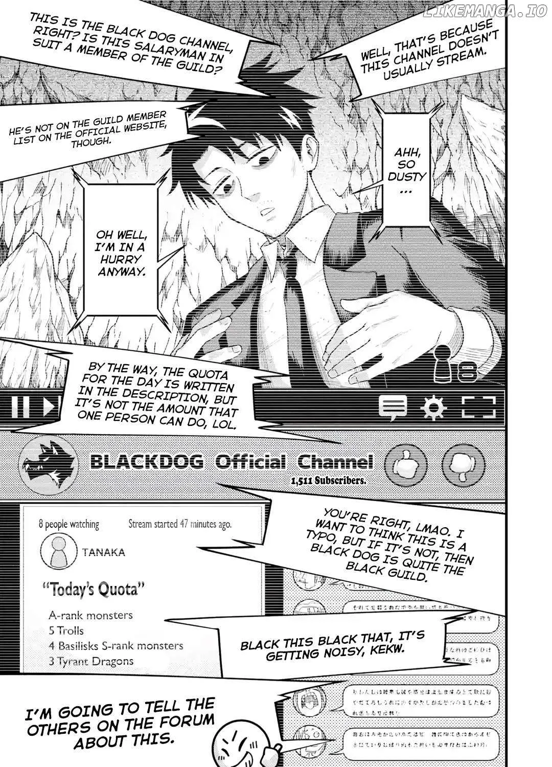 Shachiku Kensei, Haishinsha ni naru - Black Guild Kaishain, Ukkari Kaishayou Kaisen de S-kyuu Monster wo Aite ni Musou suru Tokoro wo Zenkoku Haishin shite shimau Chapter 1 page 46 - 