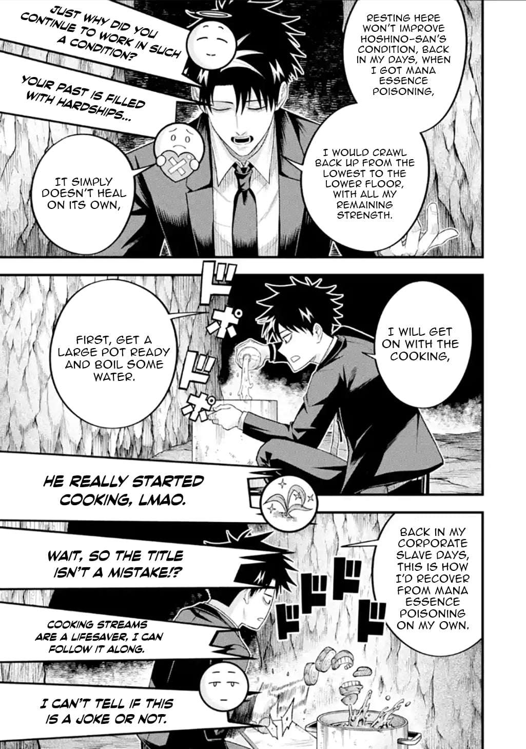 Shachiku Kensei, Haishinsha ni naru - Black Guild Kaishain, Ukkari Kaishayou Kaisen de S-kyuu Monster wo Aite ni Musou suru Tokoro wo Zenkoku Haishin shite shimau Chapter 11.1 page 4 - 
