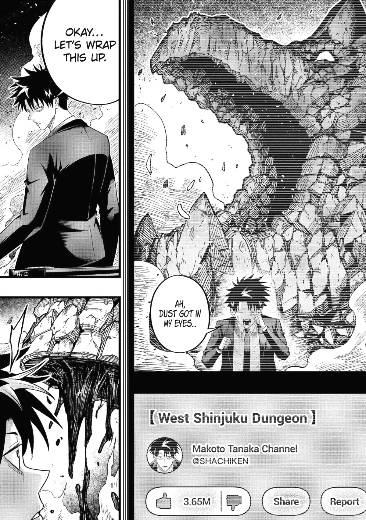 Shachiku Kensei, Haishinsha ni naru - Black Guild Kaishain, Ukkari Kaishayou Kaisen de S-kyuu Monster wo Aite ni Musou suru Tokoro wo Zenkoku Haishin shite shimau Chapter 13.1 page 9 - 