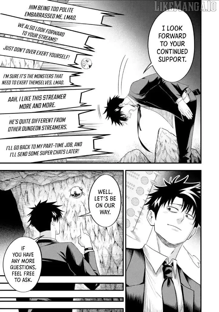 Shachiku Kensei, Haishinsha ni naru - Black Guild Kaishain, Ukkari Kaishayou Kaisen de S-kyuu Monster wo Aite ni Musou suru Tokoro wo Zenkoku Haishin shite shimau Chapter 7.3 page 8 - 