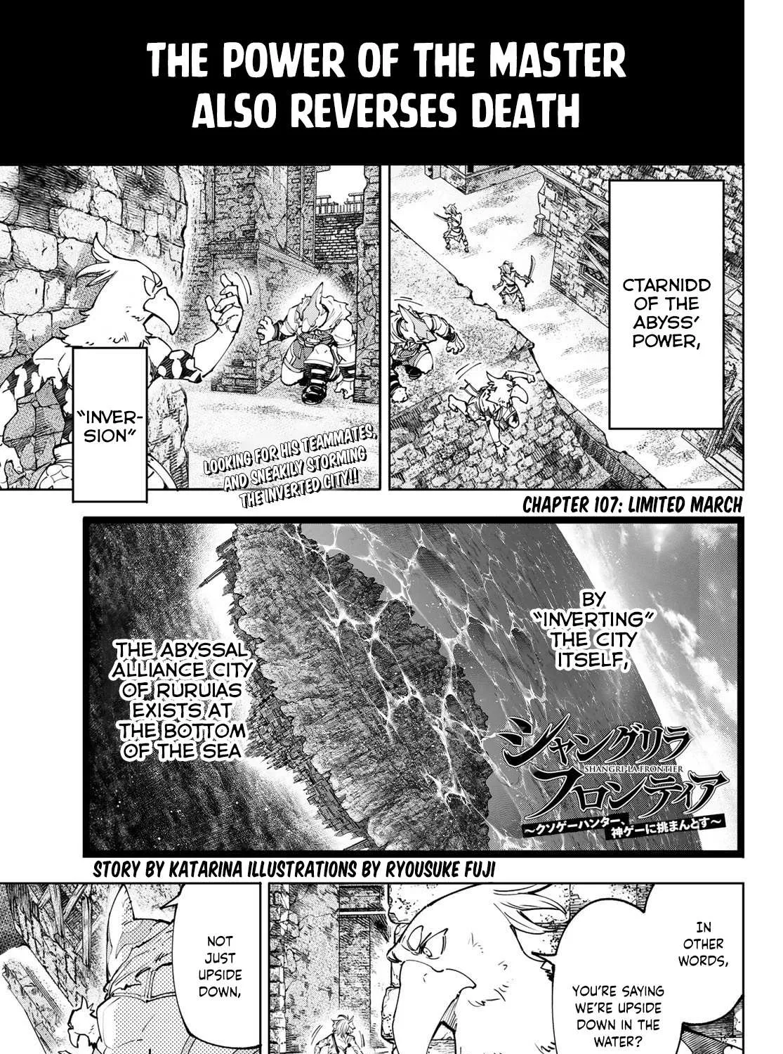 Shangri-La Frontier ~ Kusoge Hunter, Kamige Ni Idoman To Su~ Chapter 107 page 3 - 