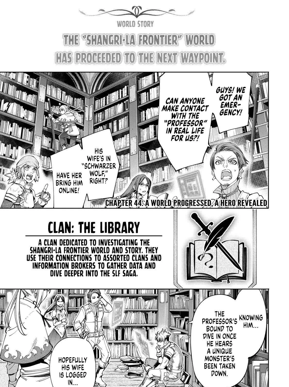 Shangri-La Frontier ~ Kusoge Hunter, Kamige Ni Idoman To Su~ Chapter 44 page 1 - 