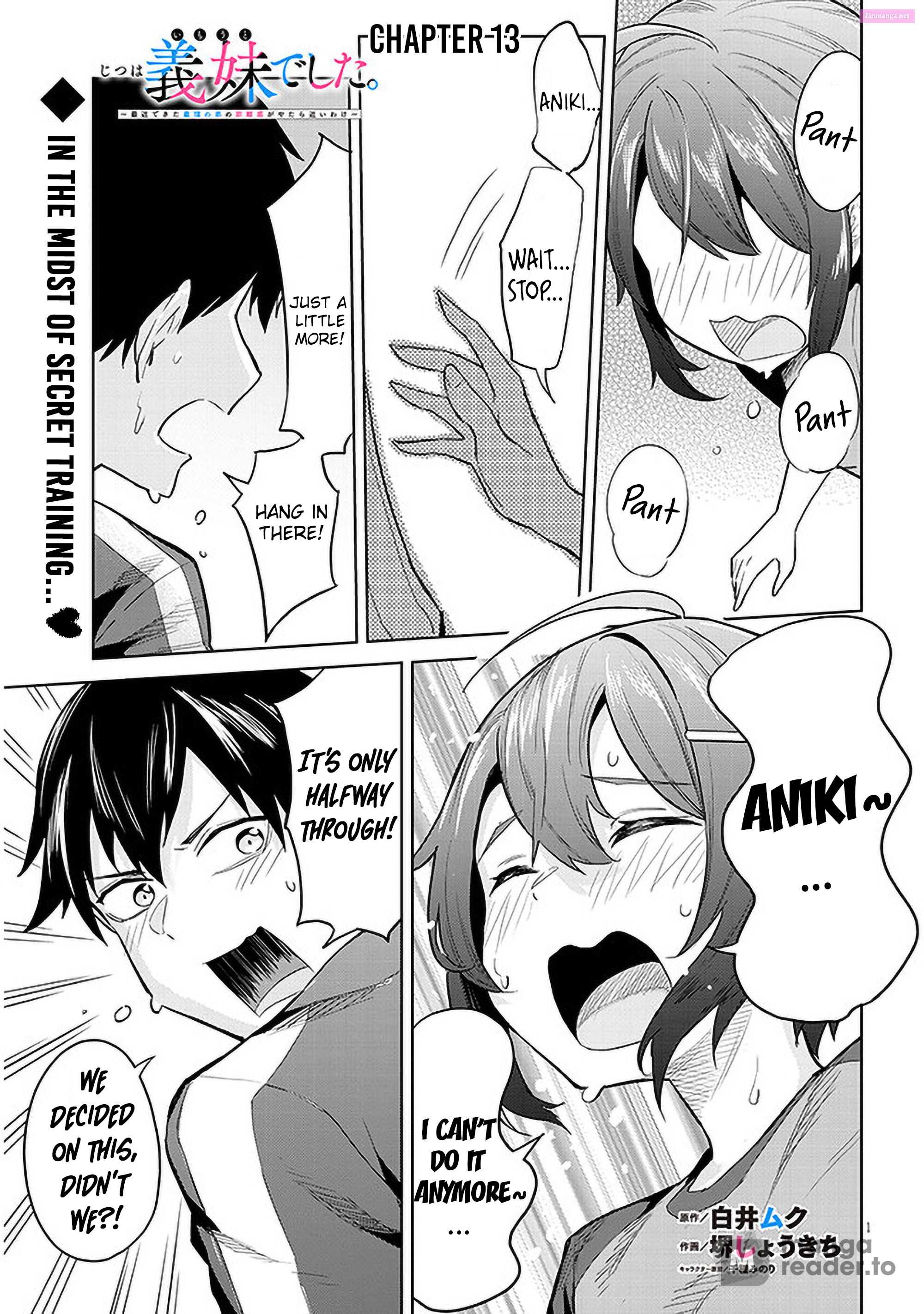 She was Actually My Stepsister.: Recently, the Sense of Distance Between Me and My New Stepbrother is Incredibly Close Chapter 13 page 1 - 
