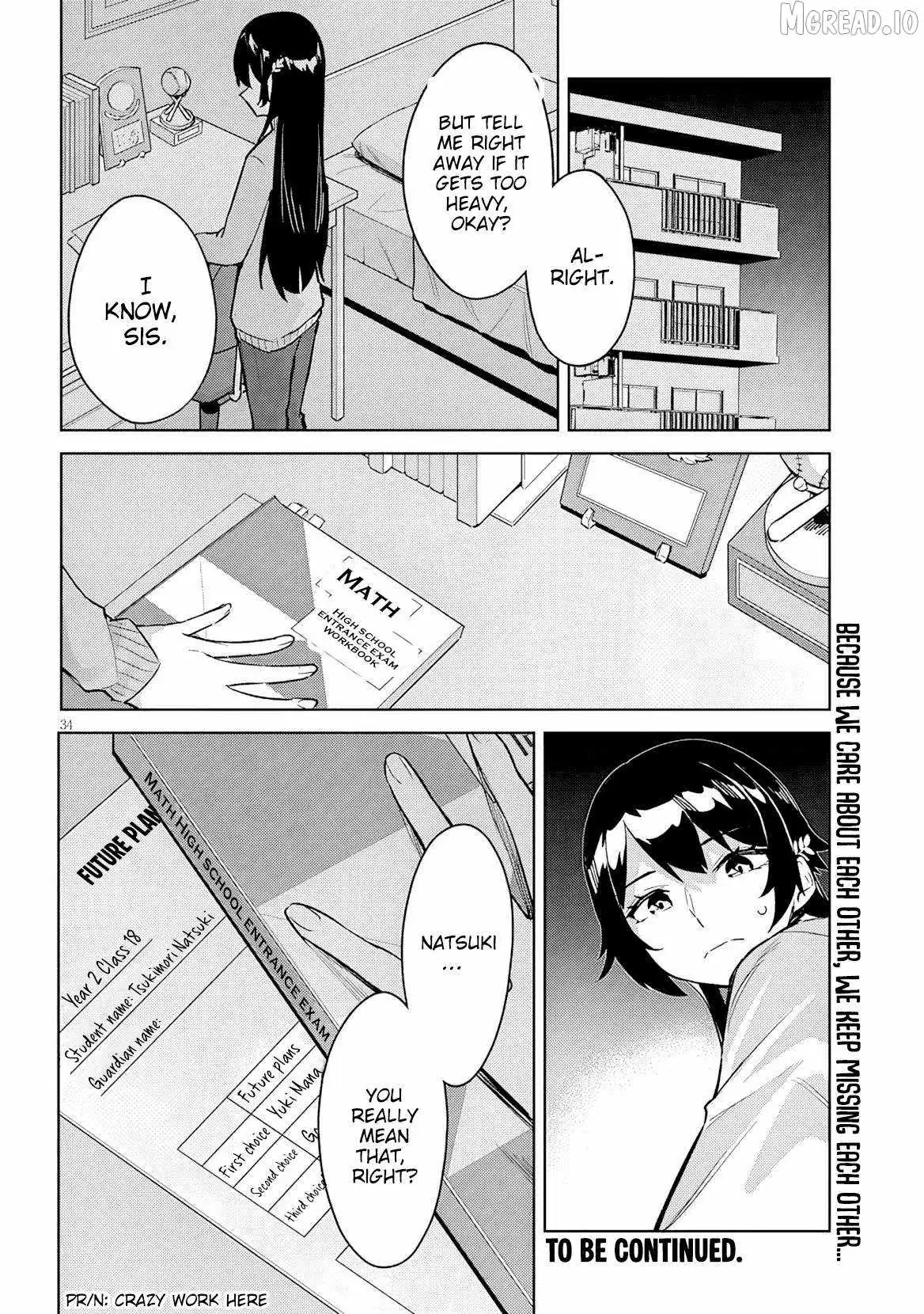 She was Actually My Stepsister.: Recently, the Sense of Distance Between Me and My New Stepbrother is Incredibly Close Chapter 36 page 34 - 