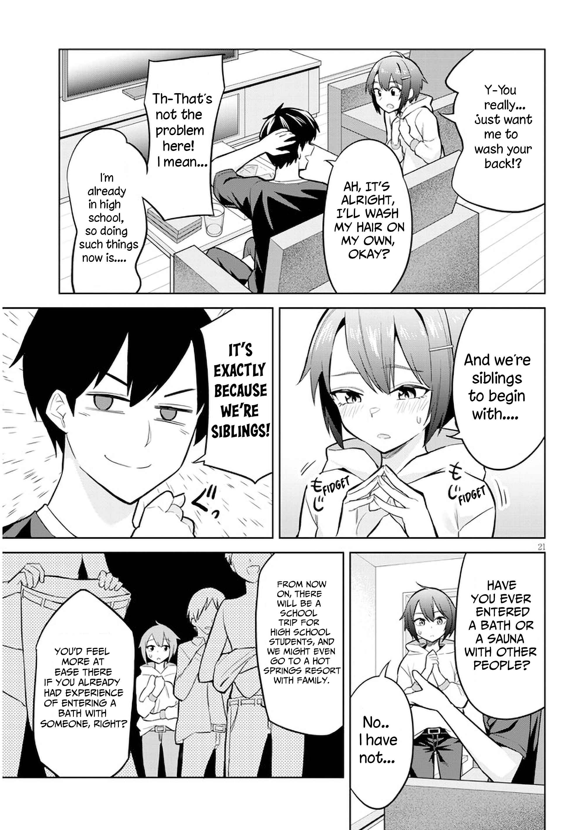 She was Actually My Stepsister.: Recently, the Sense of Distance Between Me and My New Stepbrother is Incredibly Close Chapter 4 page 21 - 