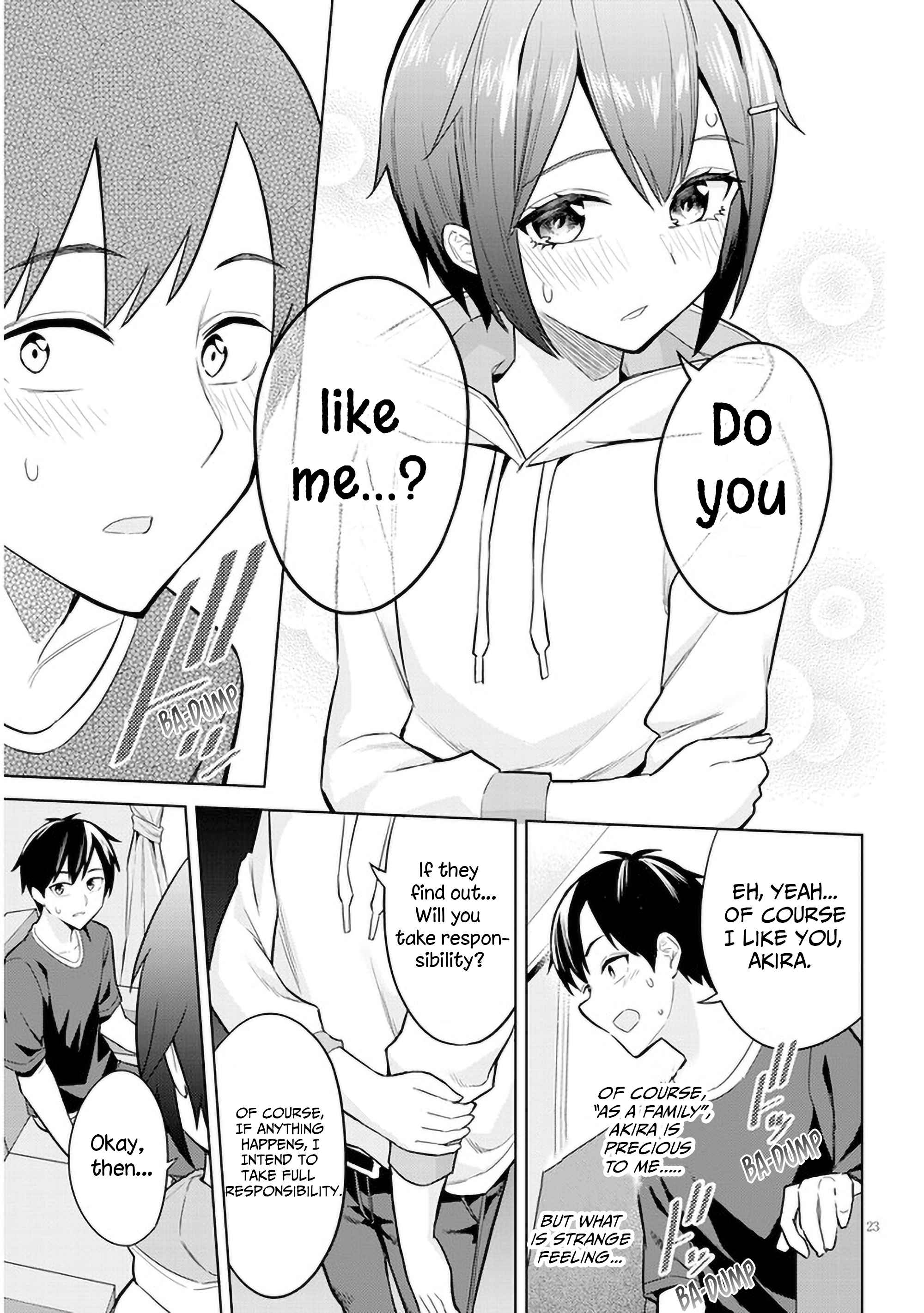 She was Actually My Stepsister.: Recently, the Sense of Distance Between Me and My New Stepbrother is Incredibly Close Chapter 4 page 23 - 