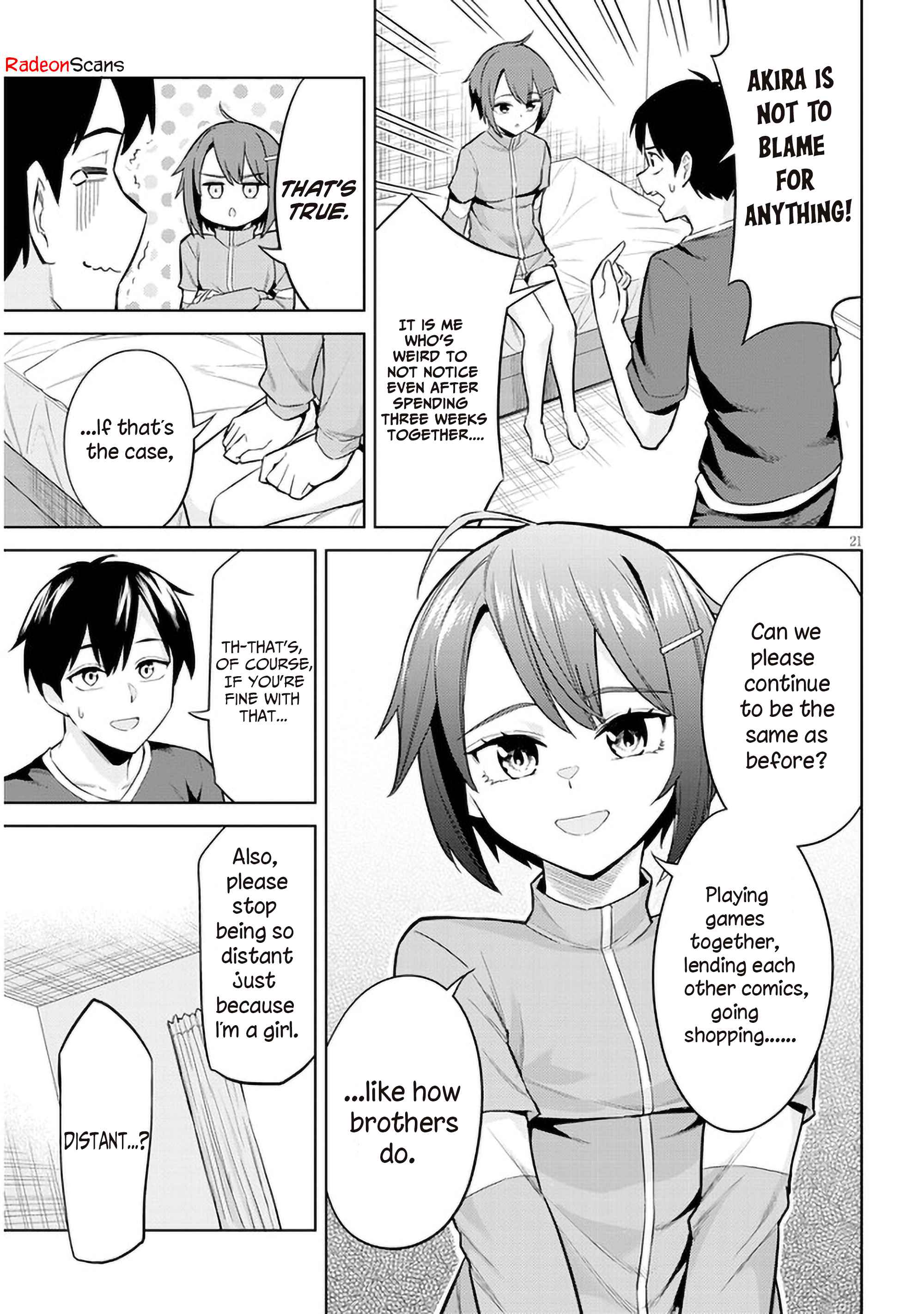 She was Actually My Stepsister.: Recently, the Sense of Distance Between Me and My New Stepbrother is Incredibly Close Chapter 5 page 21 - 
