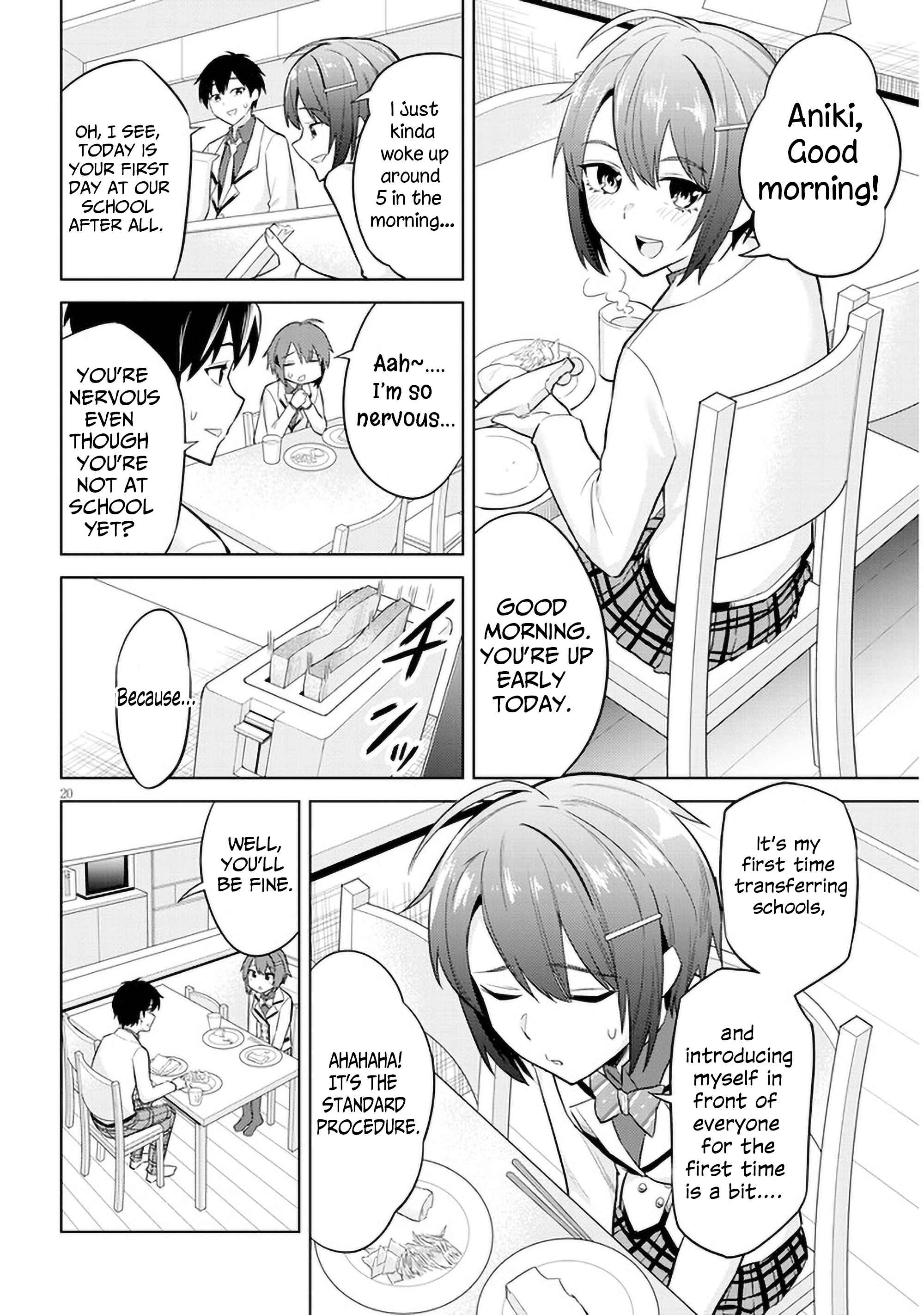 She was Actually My Stepsister.: Recently, the Sense of Distance Between Me and My New Stepbrother is Incredibly Close Chapter 6 page 20 - 