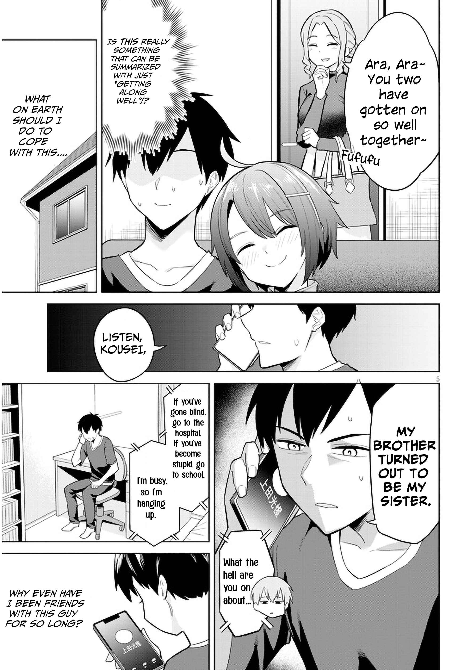 She was Actually My Stepsister.: Recently, the Sense of Distance Between Me and My New Stepbrother is Incredibly Close Chapter 6 page 5 - 