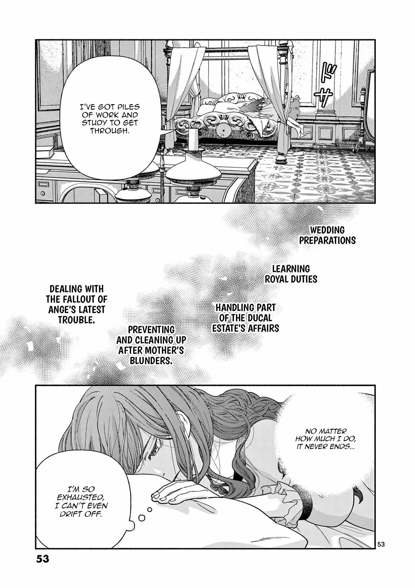 Shi ni Kake Akuyaku Reijou no Shissou - Kaishin shite mo Muda Datta no de Hatsukoi no Hito ga Sarattekuremashita Chapter 1 page 53 - 