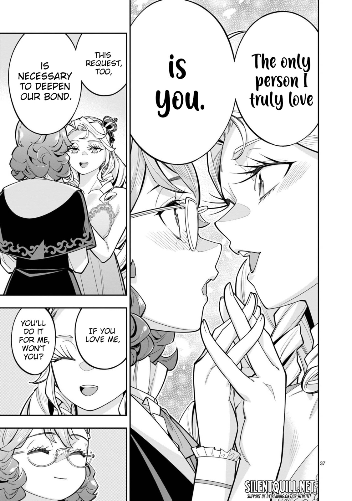 Shi ni Modori Oujo wa Ikinobiru Tameni Yuri Harem wo Tsukuru Koto ni Shita Chapter 11 page 37 - 