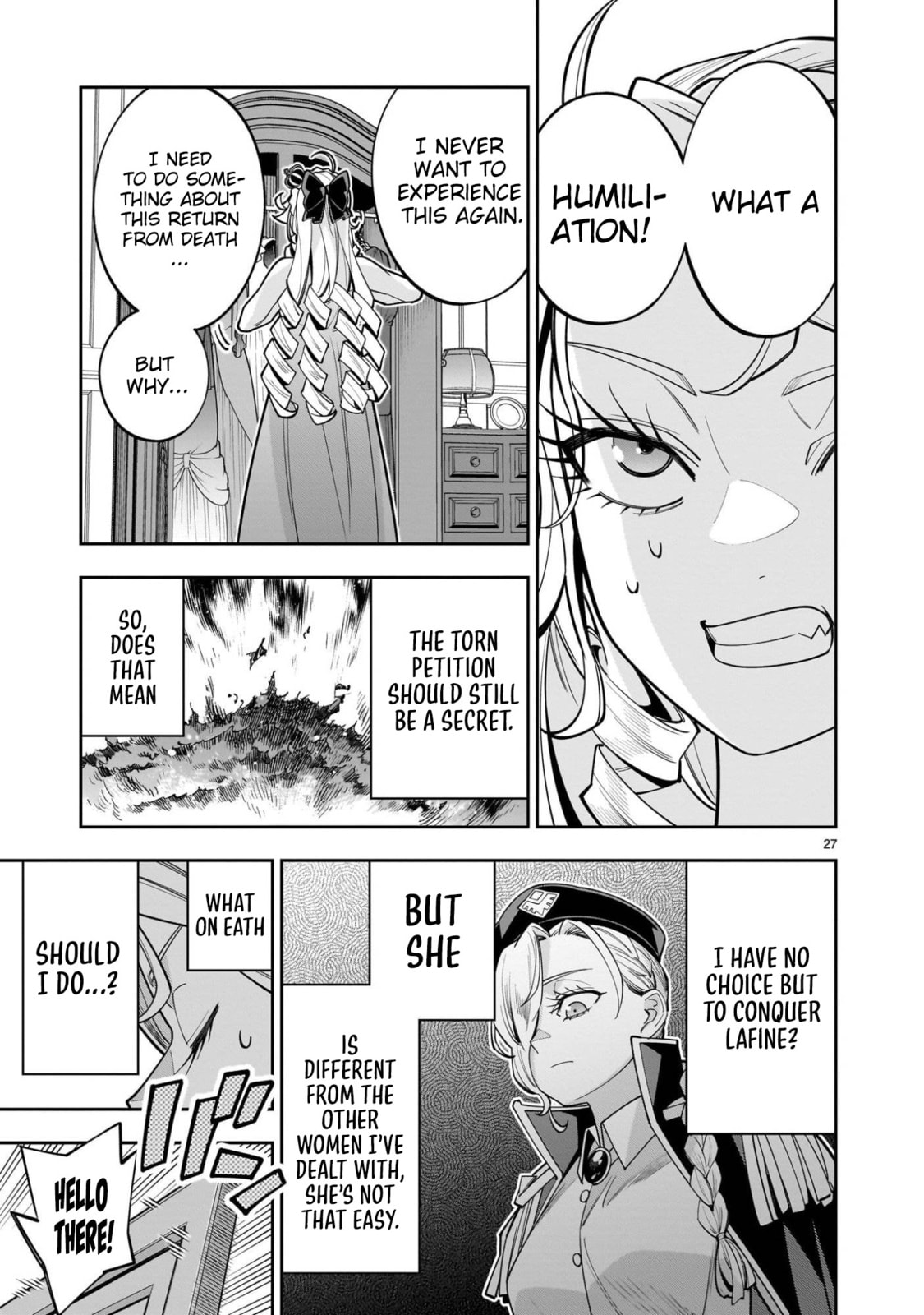 Shi ni Modori Oujo wa Ikinobiru Tameni Yuri Harem wo Tsukuru Koto ni Shita Chapter 13 page 28 - 