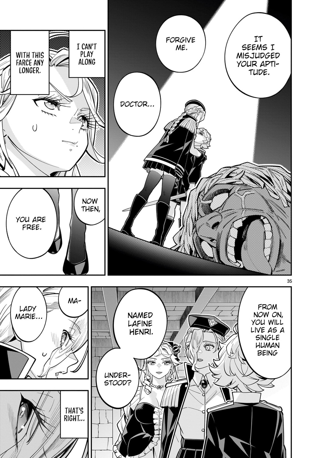 Shi ni Modori Oujo wa Ikinobiru Tameni Yuri Harem wo Tsukuru Koto ni Shita Chapter 15 page 36 - 