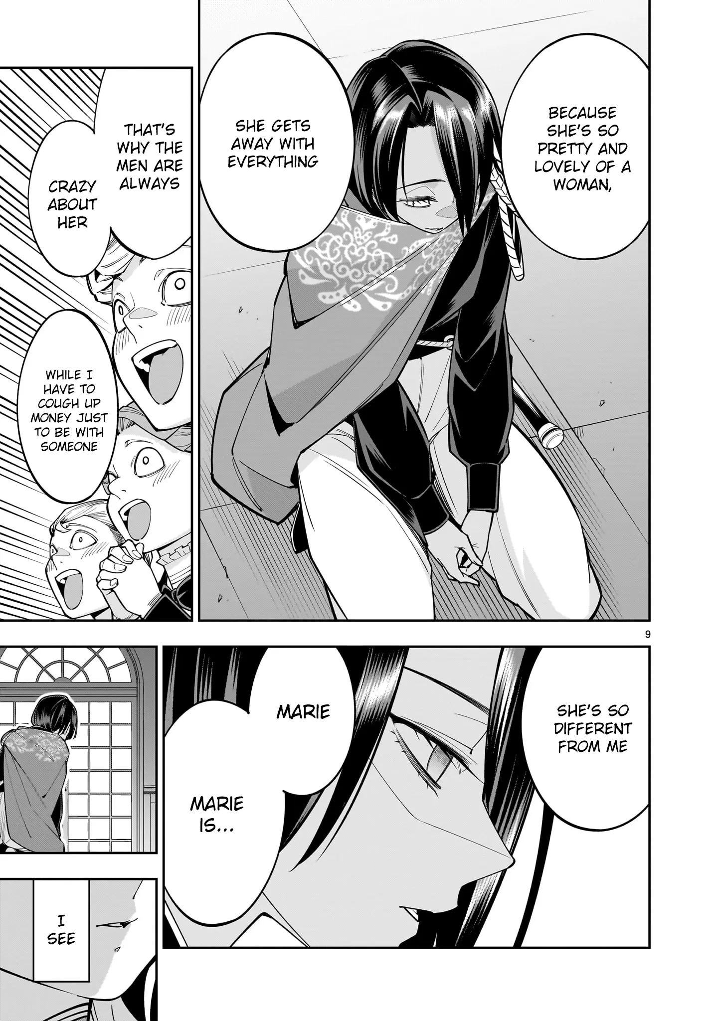 Shi ni Modori Oujo wa Ikinobiru Tameni Yuri Harem wo Tsukuru Koto ni Shita Chapter 4 page 9 - 