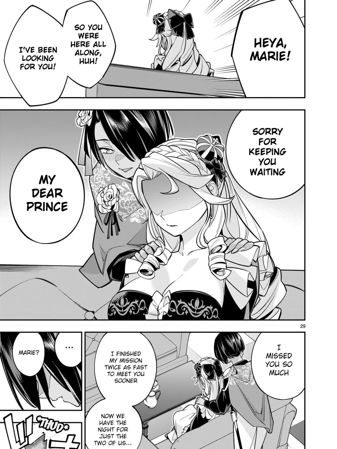Shi ni Modori Oujo wa Ikinobiru Tameni Yuri Harem wo Tsukuru Koto ni Shita Chapter 5 page 55 - 