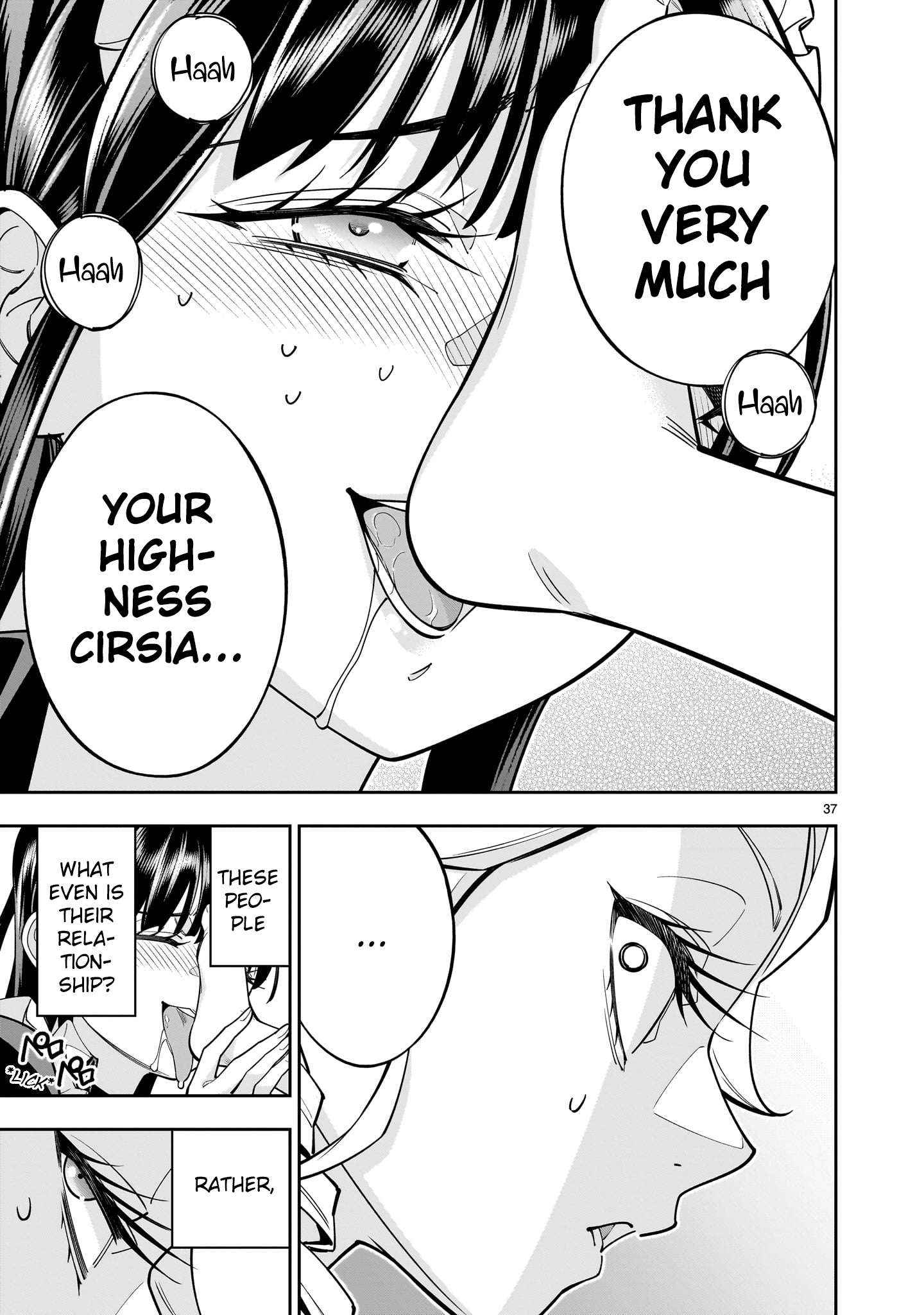 Shi ni Modori Oujo wa Ikinobiru Tameni Yuri Harem wo Tsukuru Koto ni Shita Chapter 7 page 36 - 