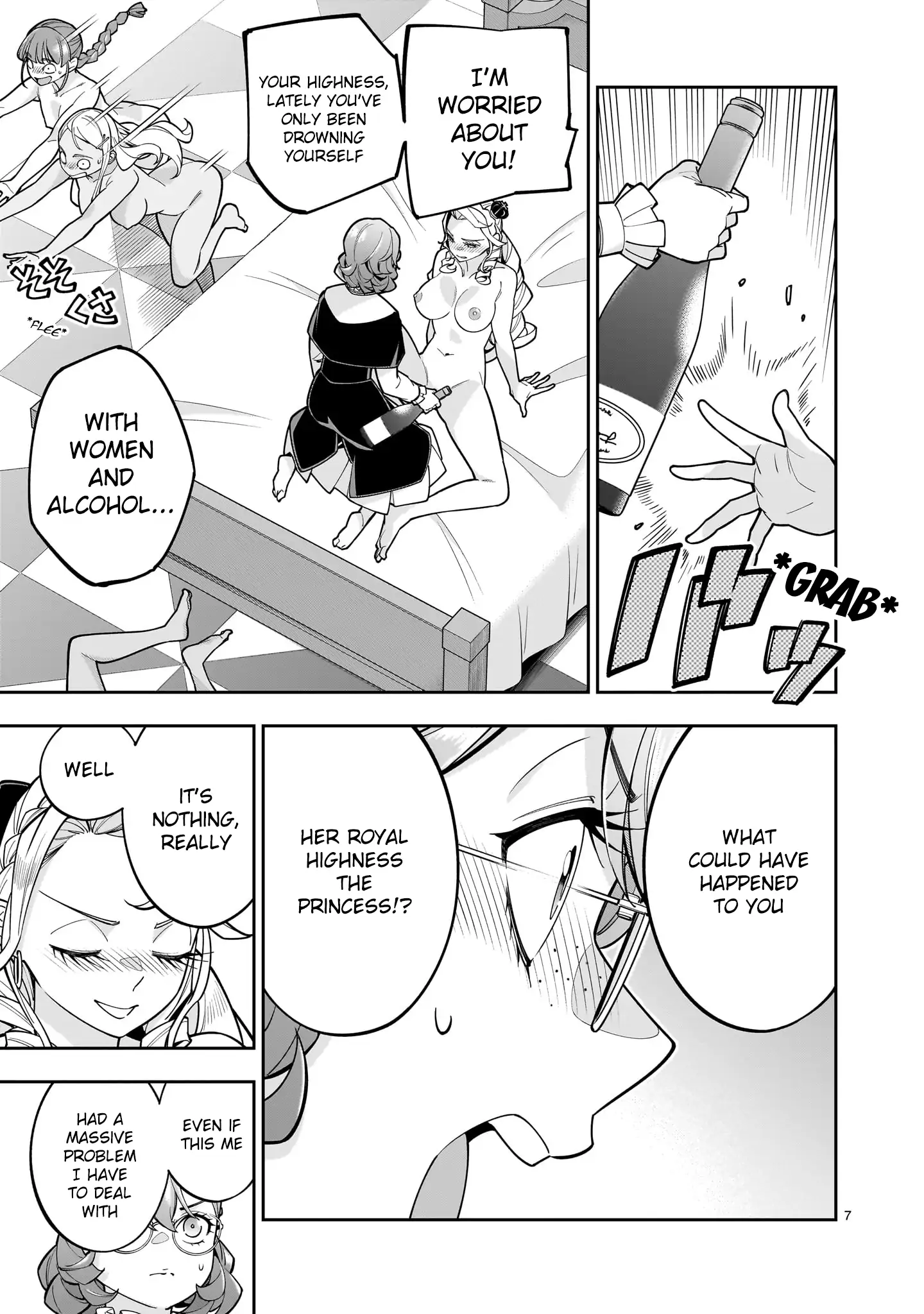 Shi ni Modori Oujo wa Ikinobiru Tameni Yuri Harem wo Tsukuru Koto ni Shita Chapter 8 page 7 - 