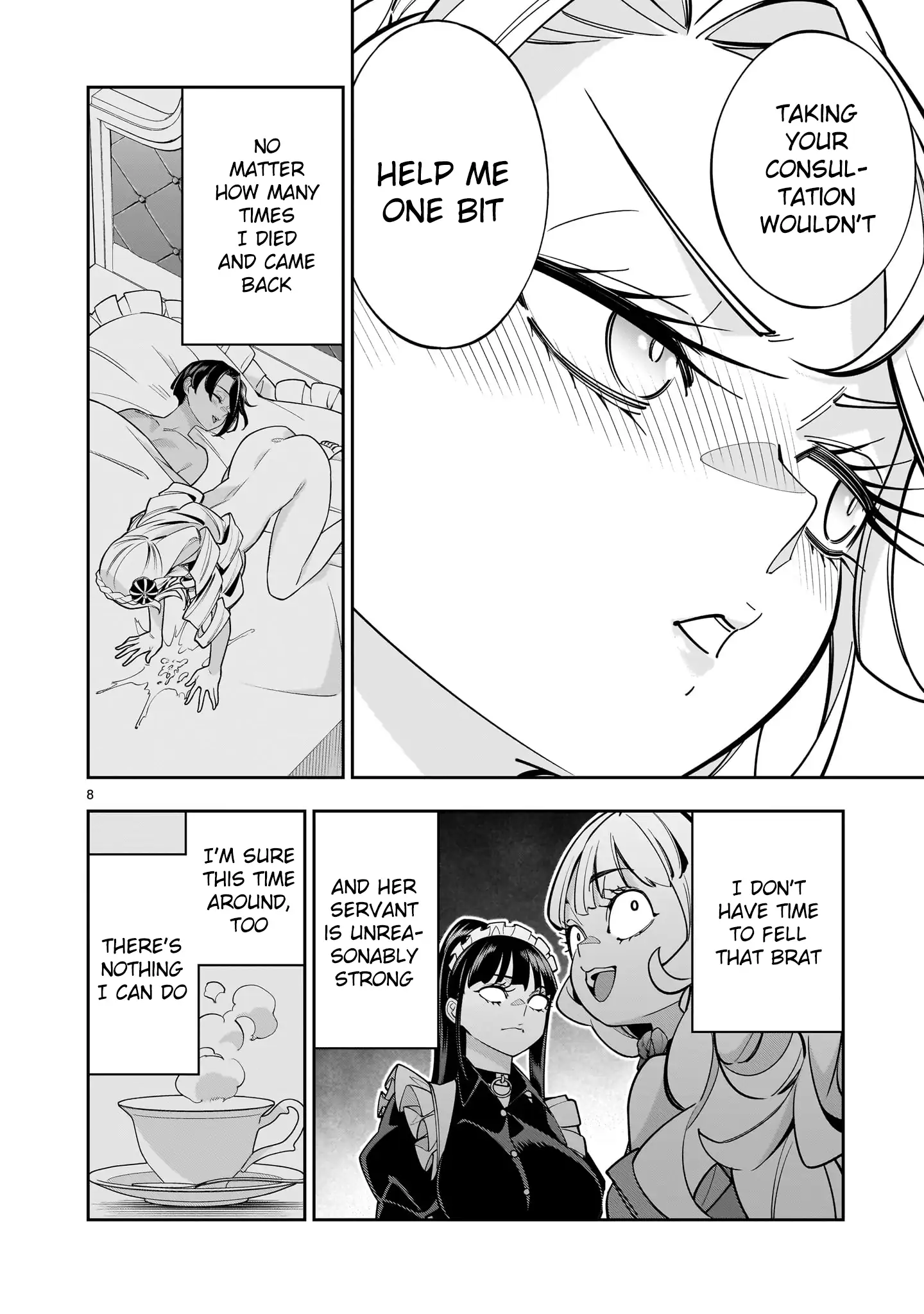 Shi ni Modori Oujo wa Ikinobiru Tameni Yuri Harem wo Tsukuru Koto ni Shita Chapter 8 page 8 - 