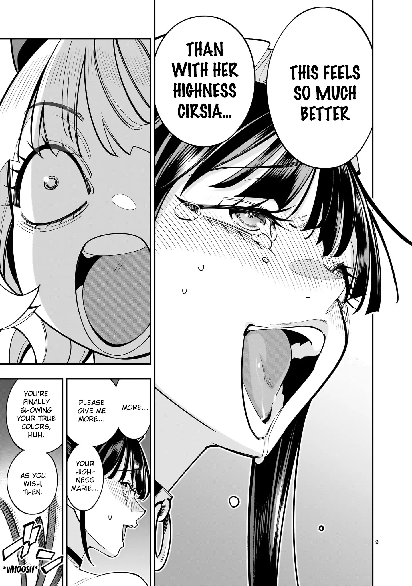 Shi ni Modori Oujo wa Ikinobiru Tameni Yuri Harem wo Tsukuru Koto ni Shita Chapter 9 page 9 - 