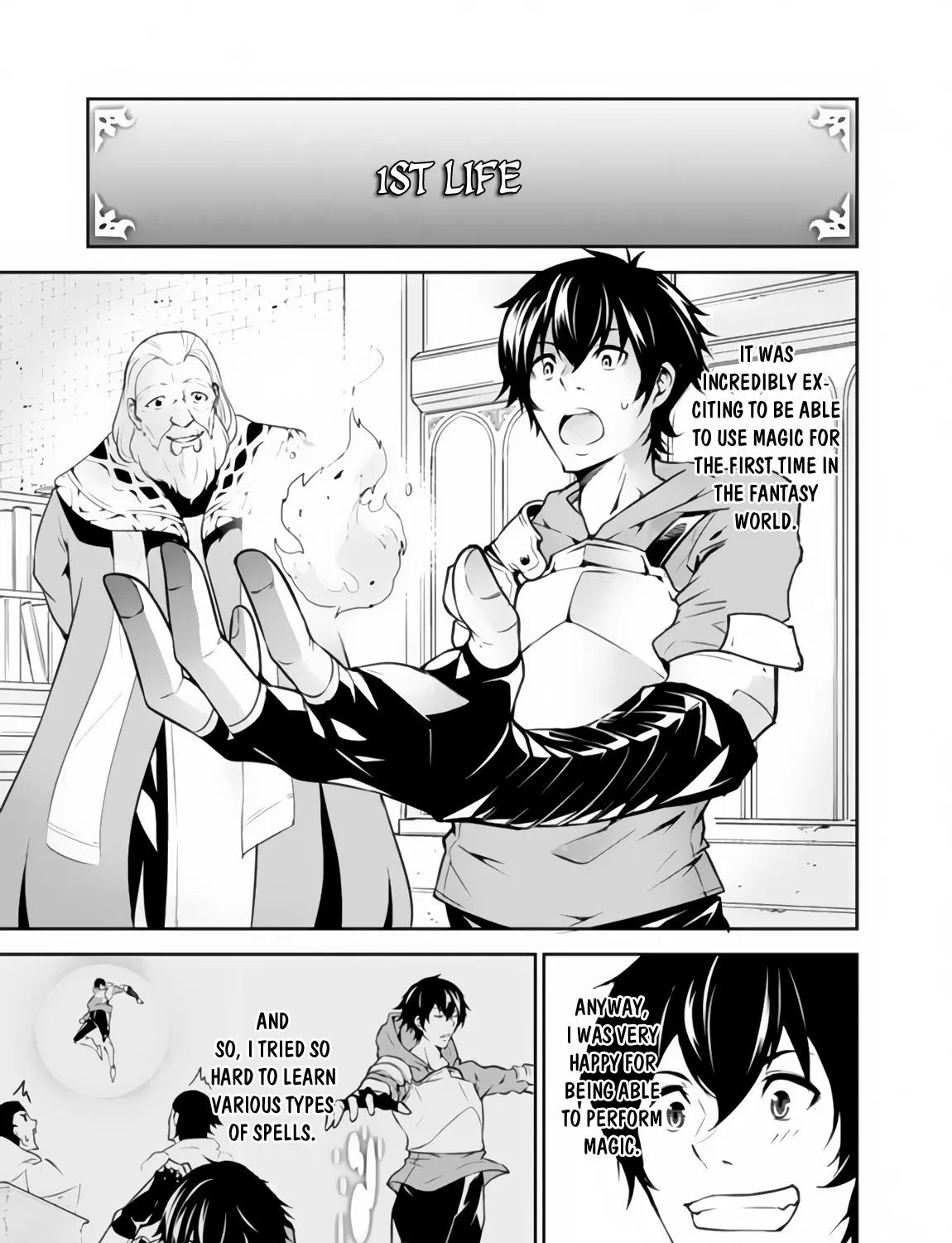 Shijou Saikyou no Mahou Kenshi, f Rank Boukensha ni Tensei Suru ~ Kensei to Matei, 2 Tsu no Zense o Motta Otoko no Eiyuutan Chapter 1 page 27 - 