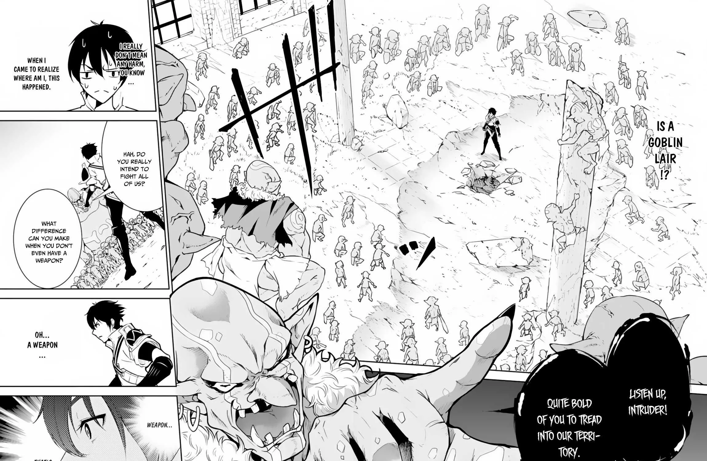 Shijou Saikyou no Mahou Kenshi, f Rank Boukensha ni Tensei Suru ~ Kensei to Matei, 2 Tsu no Zense o Motta Otoko no Eiyuutan Chapter 1 page 45 - 