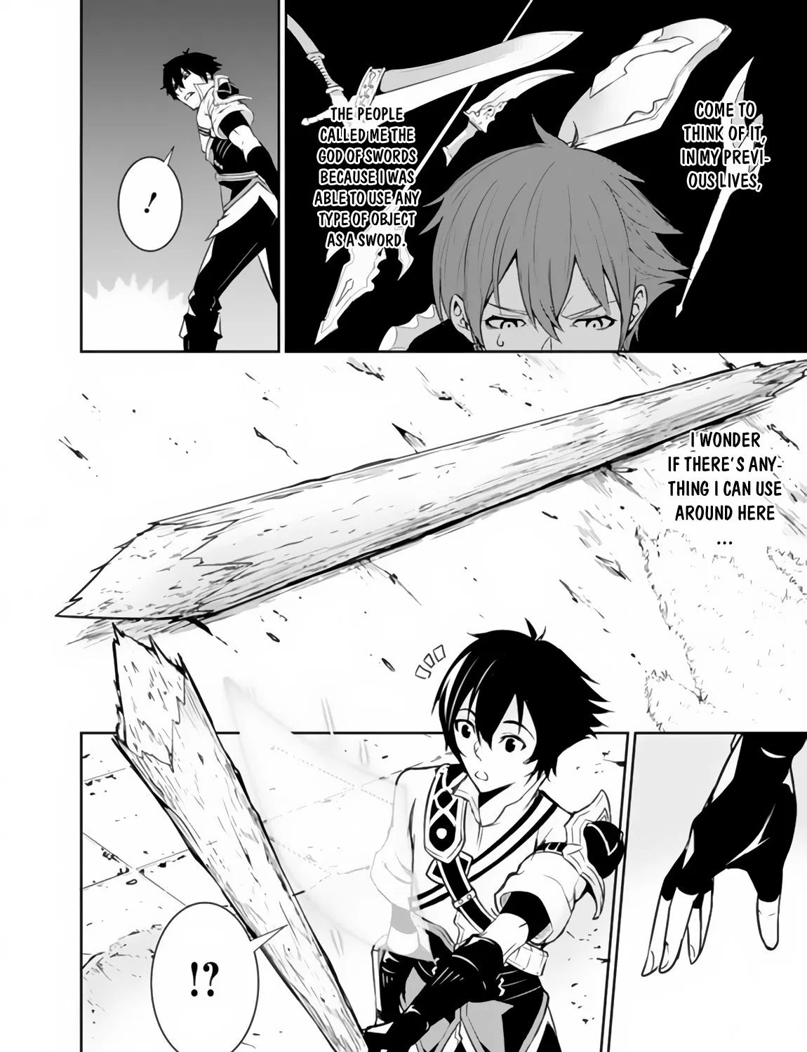 Shijou Saikyou no Mahou Kenshi, f Rank Boukensha ni Tensei Suru ~ Kensei to Matei, 2 Tsu no Zense o Motta Otoko no Eiyuutan Chapter 1 page 47 - 