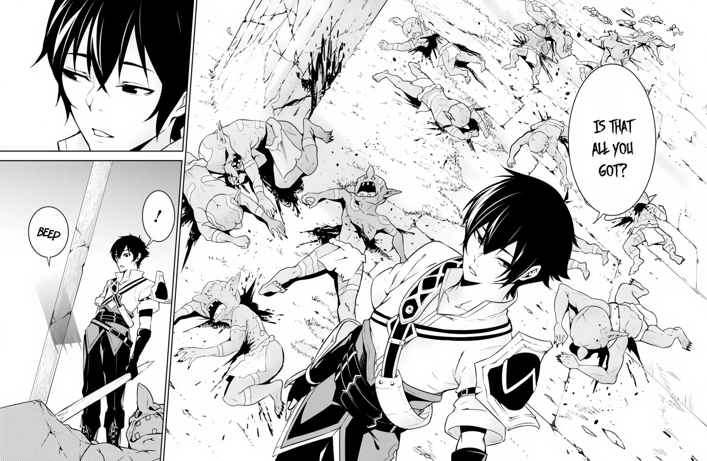 Shijou Saikyou no Mahou Kenshi, f Rank Boukensha ni Tensei Suru ~ Kensei to Matei, 2 Tsu no Zense o Motta Otoko no Eiyuutan Chapter 1 page 63 - 