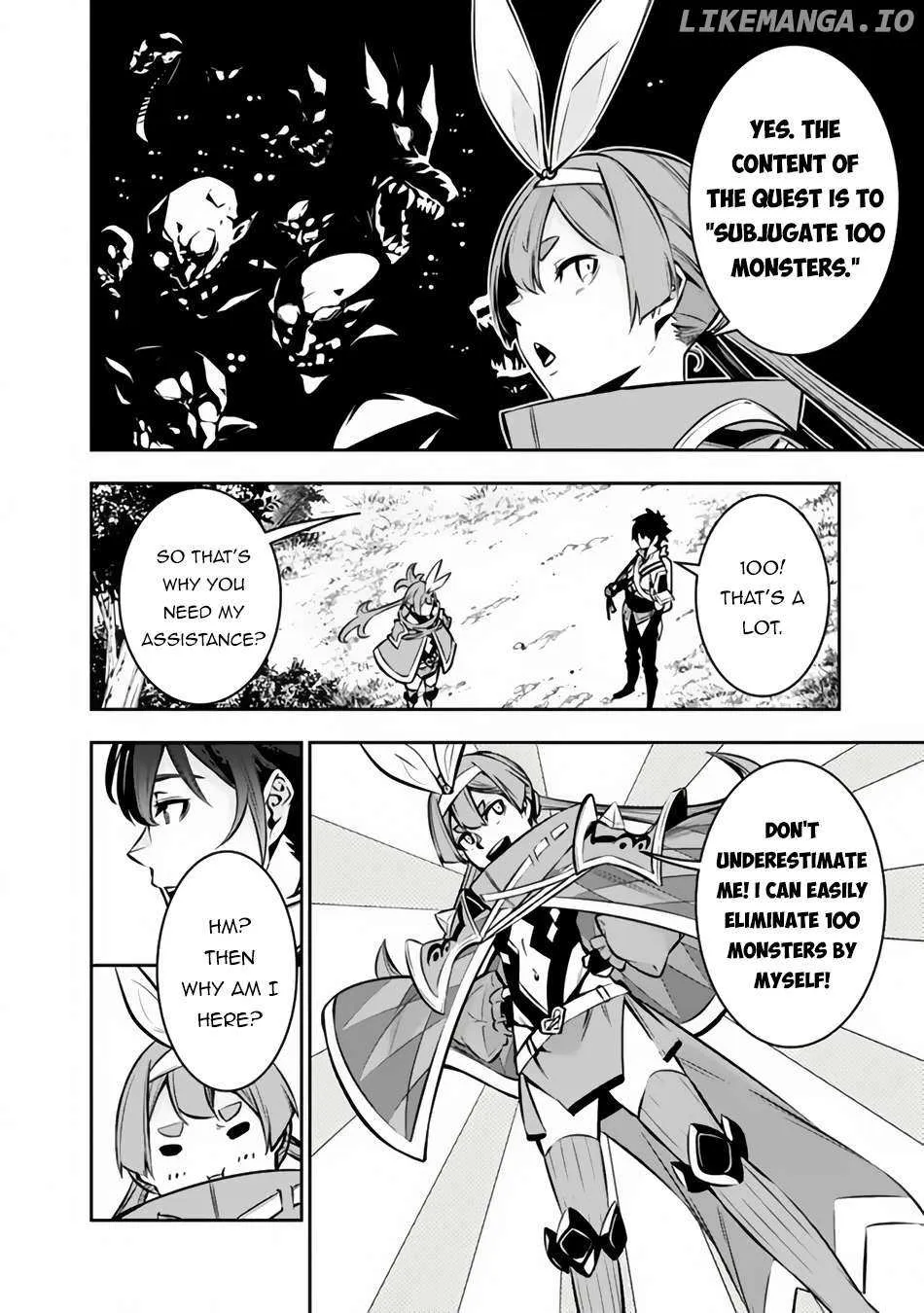 Shijou Saikyou no Mahou Kenshi, f Rank Boukensha ni Tensei Suru ~ Kensei to Matei, 2 Tsu no Zense o Motta Otoko no Eiyuutan Chapter 104 page 4 - 