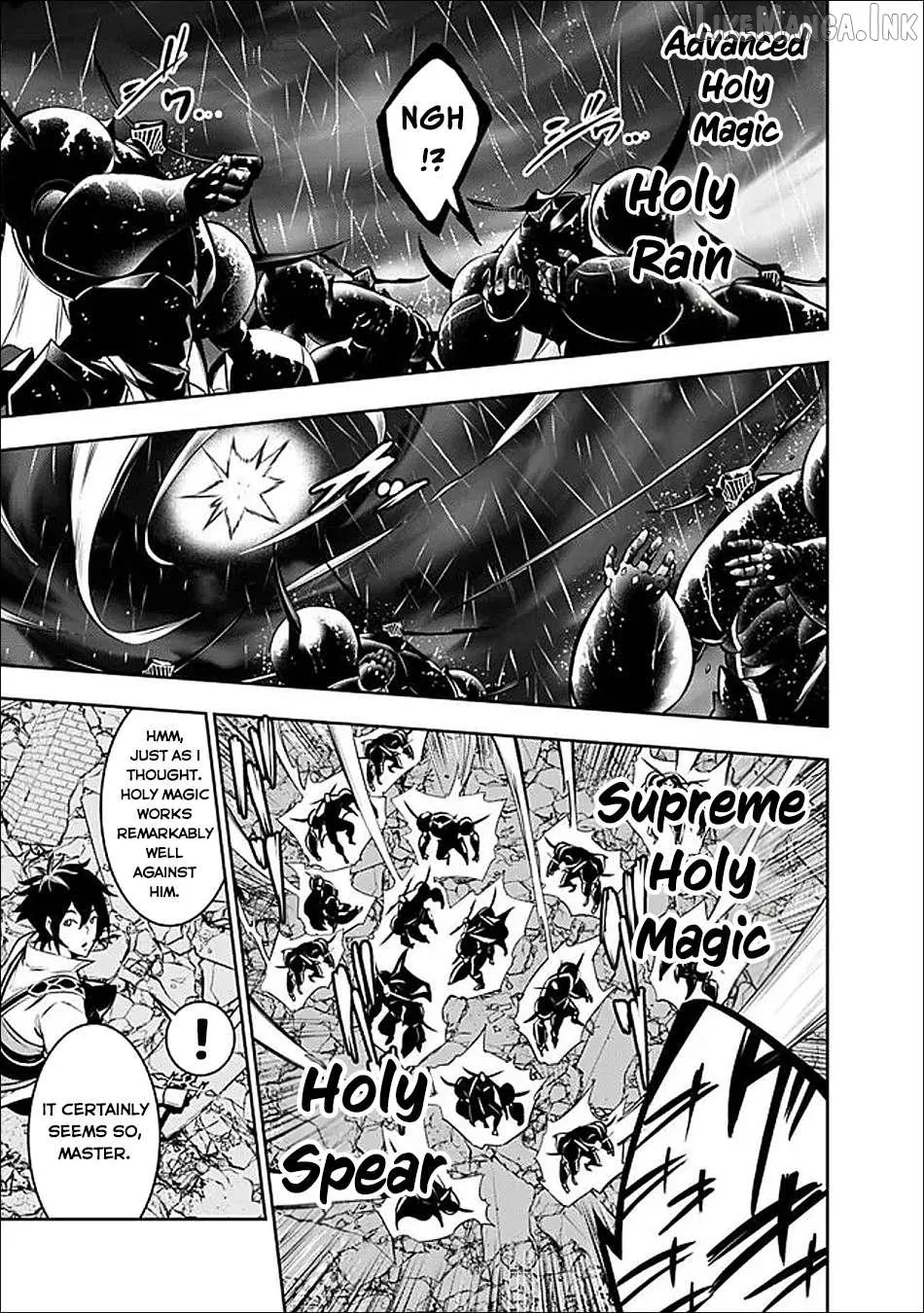 Shijou Saikyou no Mahou Kenshi, f Rank Boukensha ni Tensei Suru ~ Kensei to Matei, 2 Tsu no Zense o Motta Otoko no Eiyuutan Chapter 157 page 4 - 