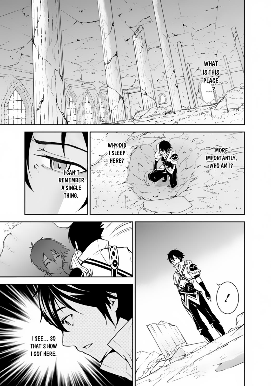 Shijou Saikyou no Mahou Kenshi, F Rank Boukensha ni Tensei Suru - Kensei to Matei, 2-tsu no Zense Omotta Otoko no Eiyuutan Chapter 1 page 20 - 