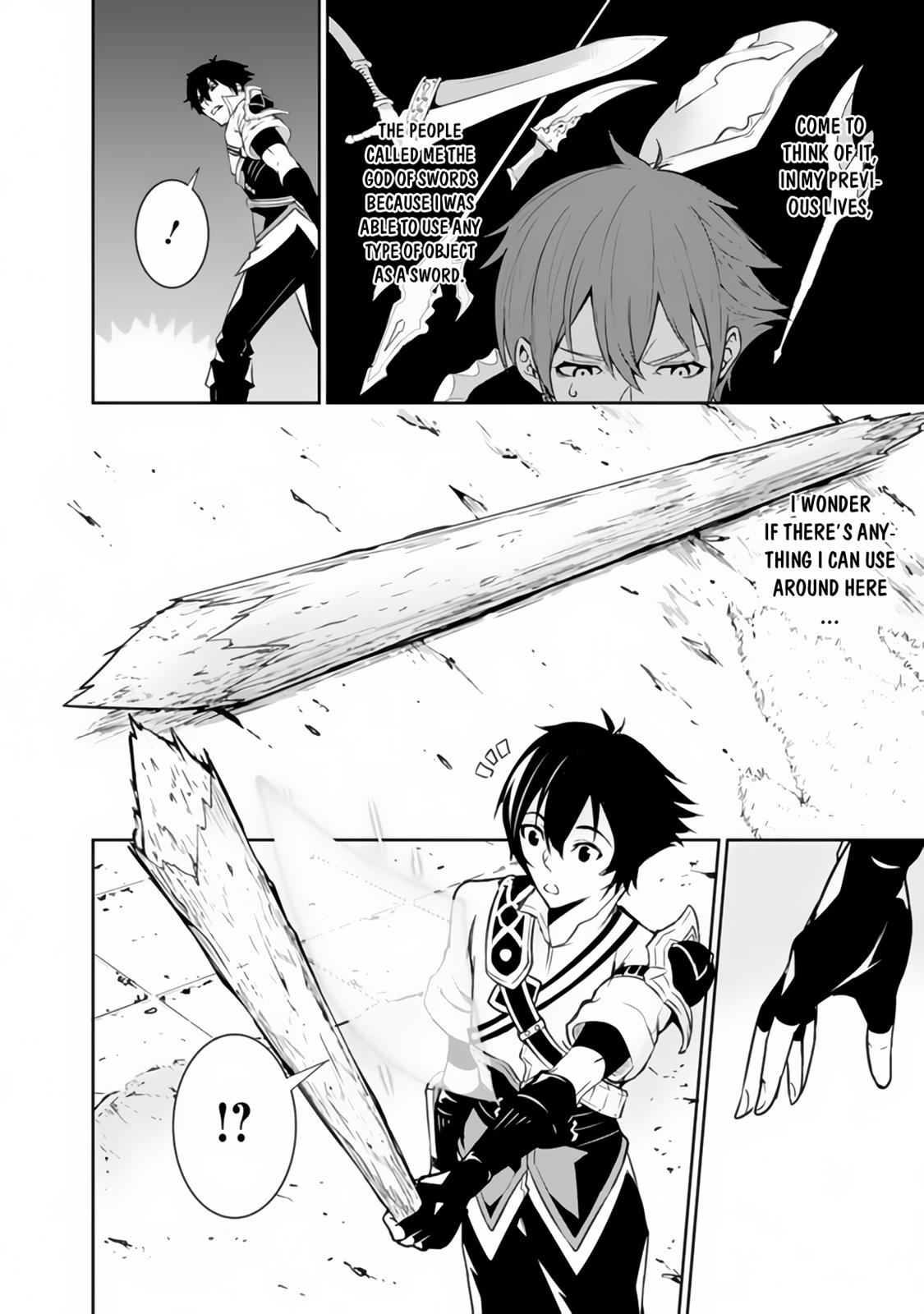 Shijou Saikyou no Mahou Kenshi, F Rank Boukensha ni Tensei Suru - Kensei to Matei, 2-tsu no Zense Omotta Otoko no Eiyuutan Chapter 1 page 24 - 