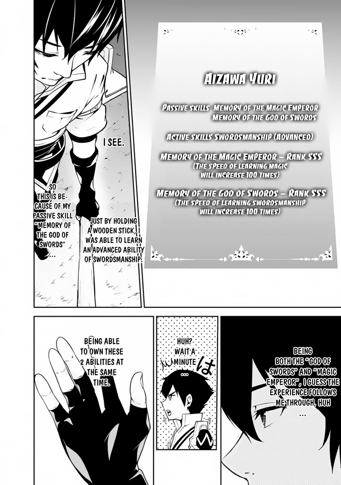 Shijou Saikyou no Mahou Kenshi, F Rank Boukensha ni Tensei Suru - Kensei to Matei, 2-tsu no Zense Omotta Otoko no Eiyuutan Chapter 1 page 33 - 