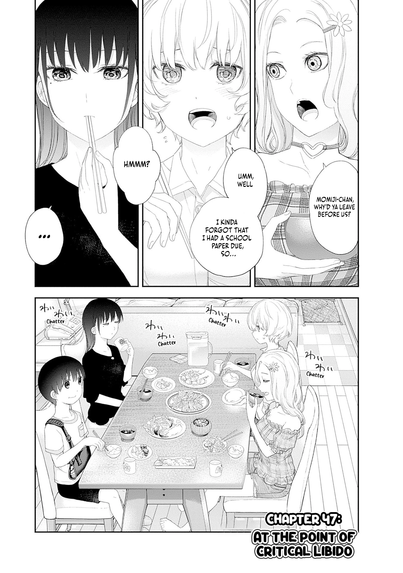 Shikisaki Shimai wa Abakaretai Chapter 47 page 1 - 