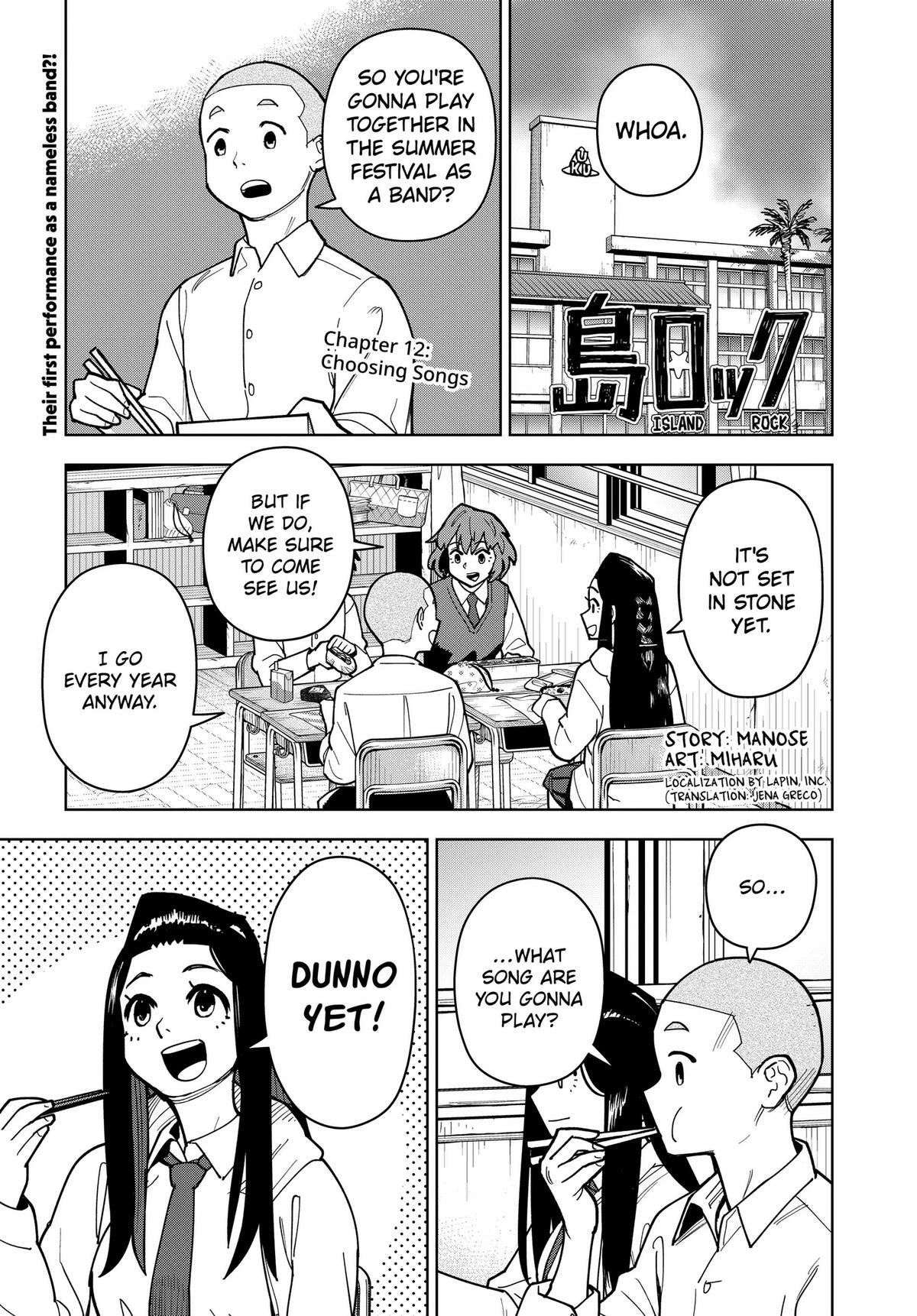 Shima Rock Chapter 12 page 1 - 