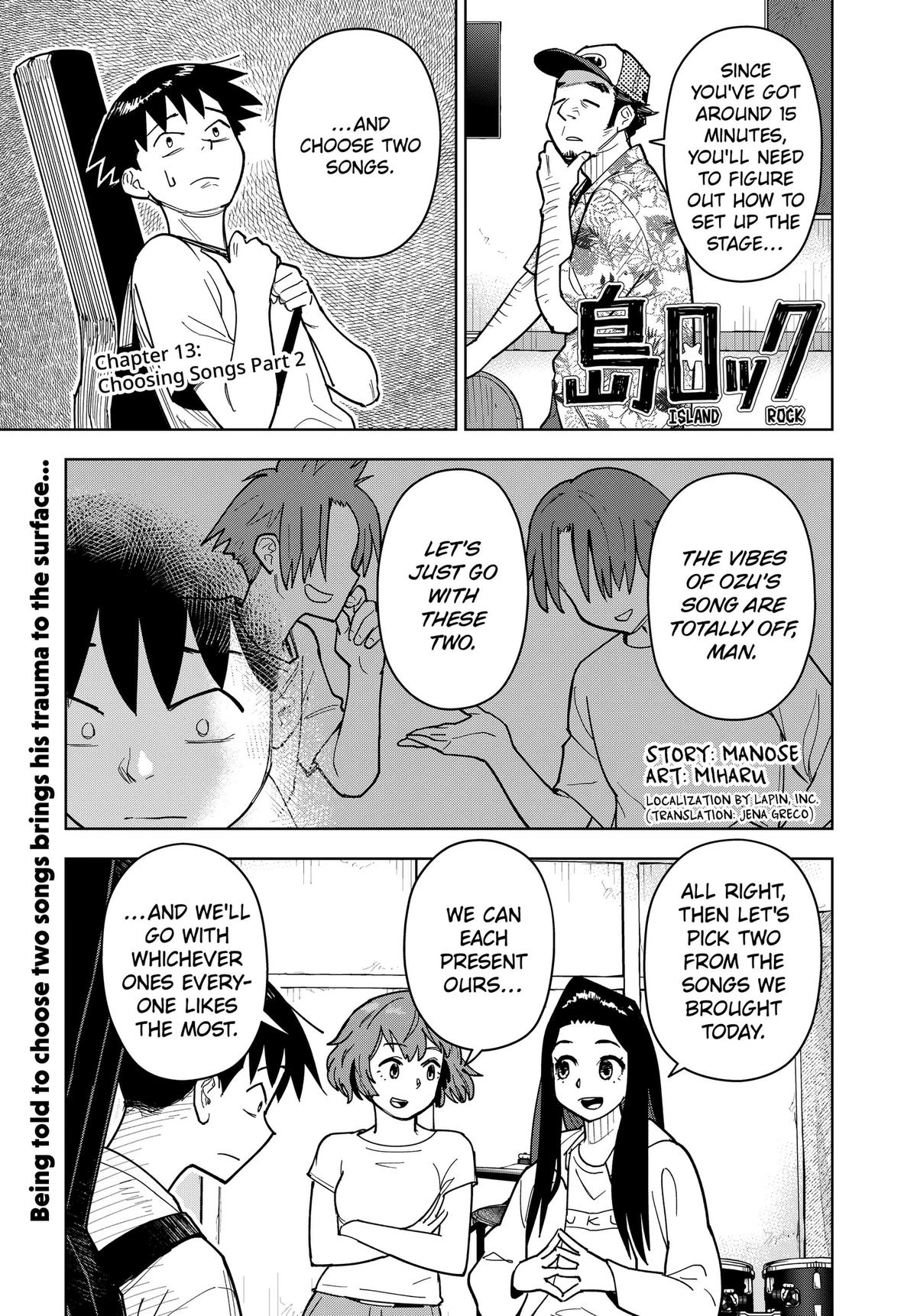 Shima Rock Chapter 13 page 1 - 