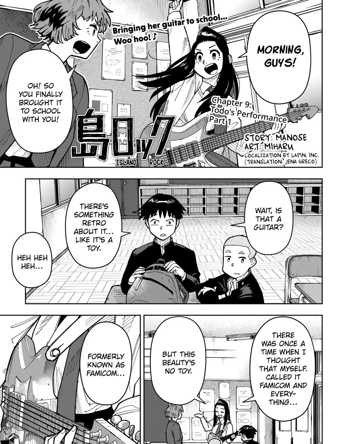 Shima Rock Chapter 9 page 1 - 