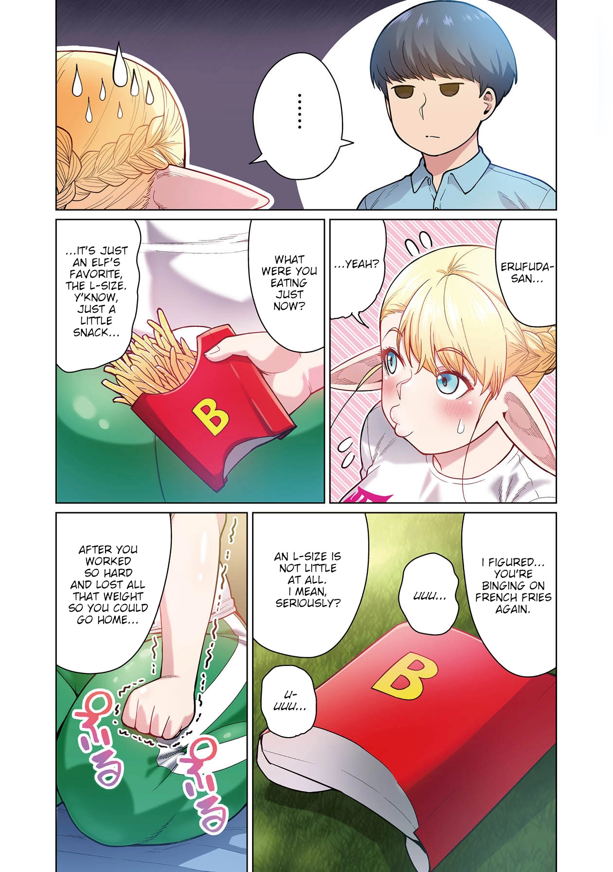 Shin Elf-san wa Yaserarenai. (Official Colored) Chapter 1 page 13 - 