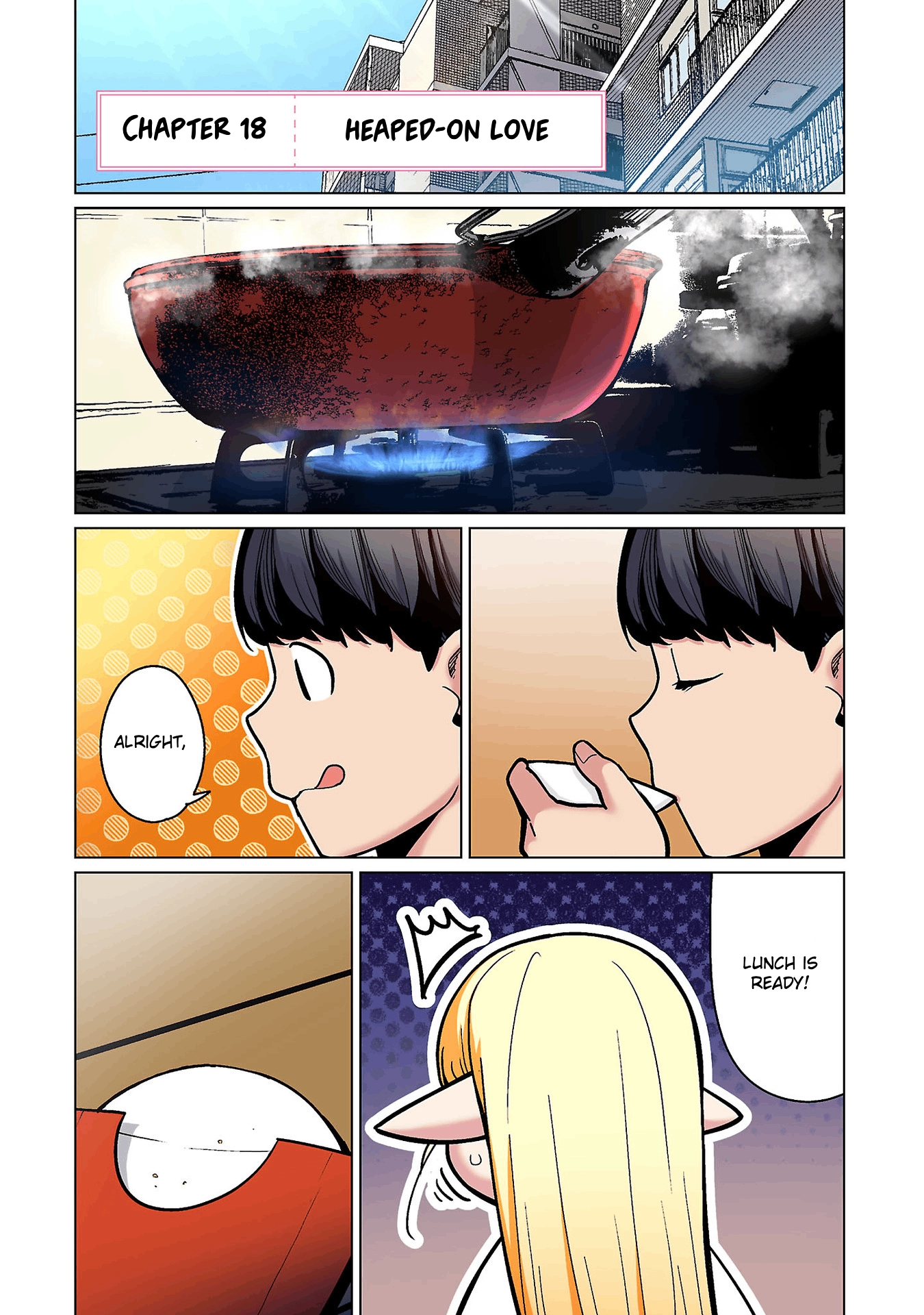Shin Elf-san wa Yaserarenai. (Official Colored) Chapter 18 page 1 - 