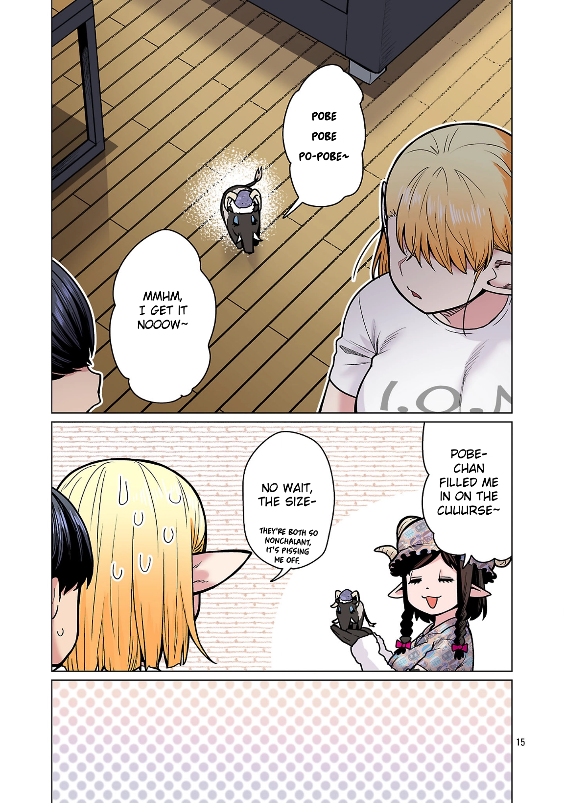 Shin Elf-san wa Yaserarenai. (Official Colored) Chapter 23 page 15 - 